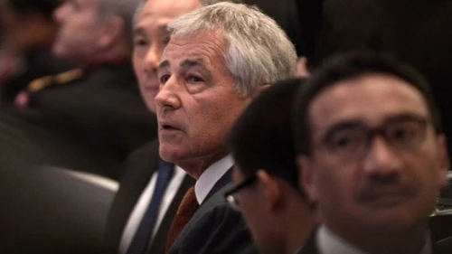 Ông Chuck Hagel tại Hội nghị Shangri-La (ẢnhAFP) Ông Chuck Hagel tại Hội nghị Shangri-La (ẢnhAFP)